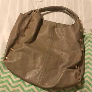 Deux Lux spike tan bag